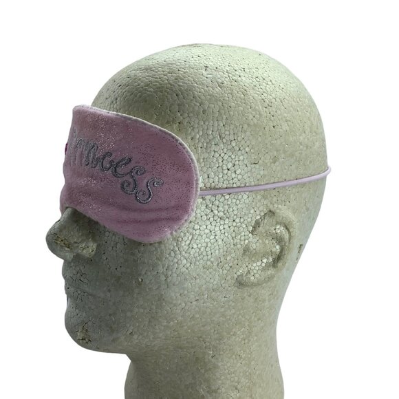 Dottie Loves Princess Crown Tiara Pink Eye Sleep Mask Slumber Girl Women Party - Picture 5 of 6